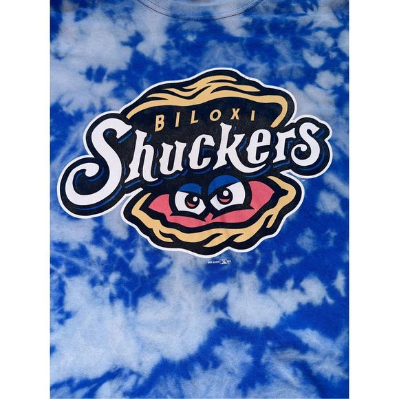 Biloxi Shuckers Minor League Baseball Bleached Tee - Picture 3 of 4